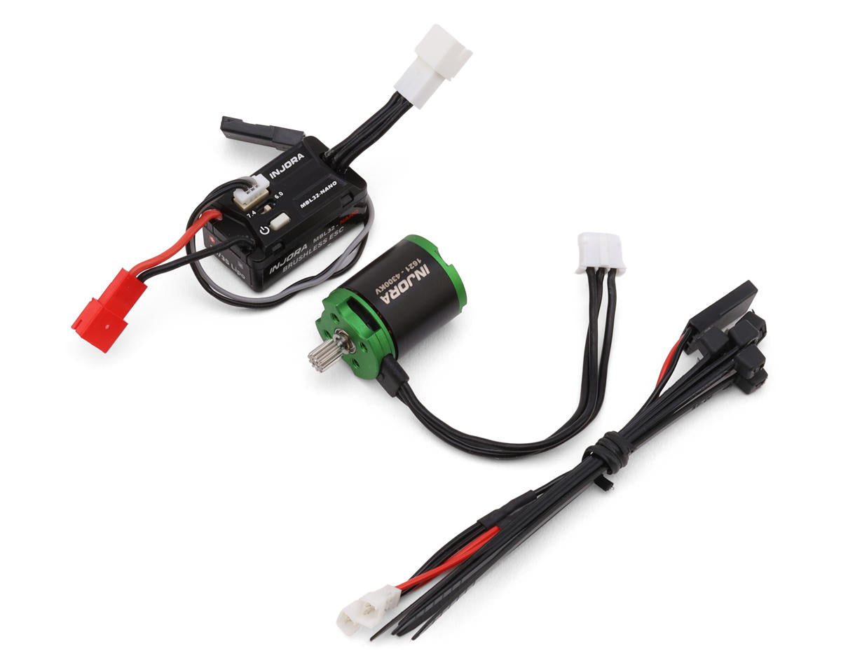 Injora Axial SCX30 MBL32-NANO ESC & 1621 Green Viper Brushless Combo