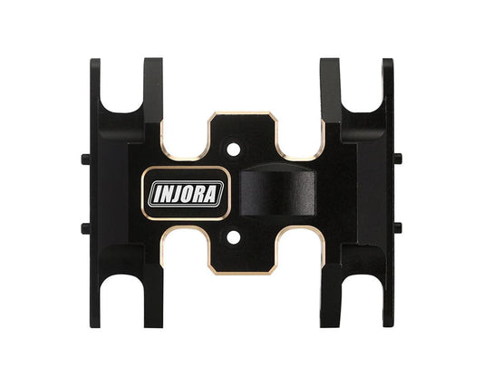 Injora Axial SCX24 Brass Skid Plate (Black) (15g)
