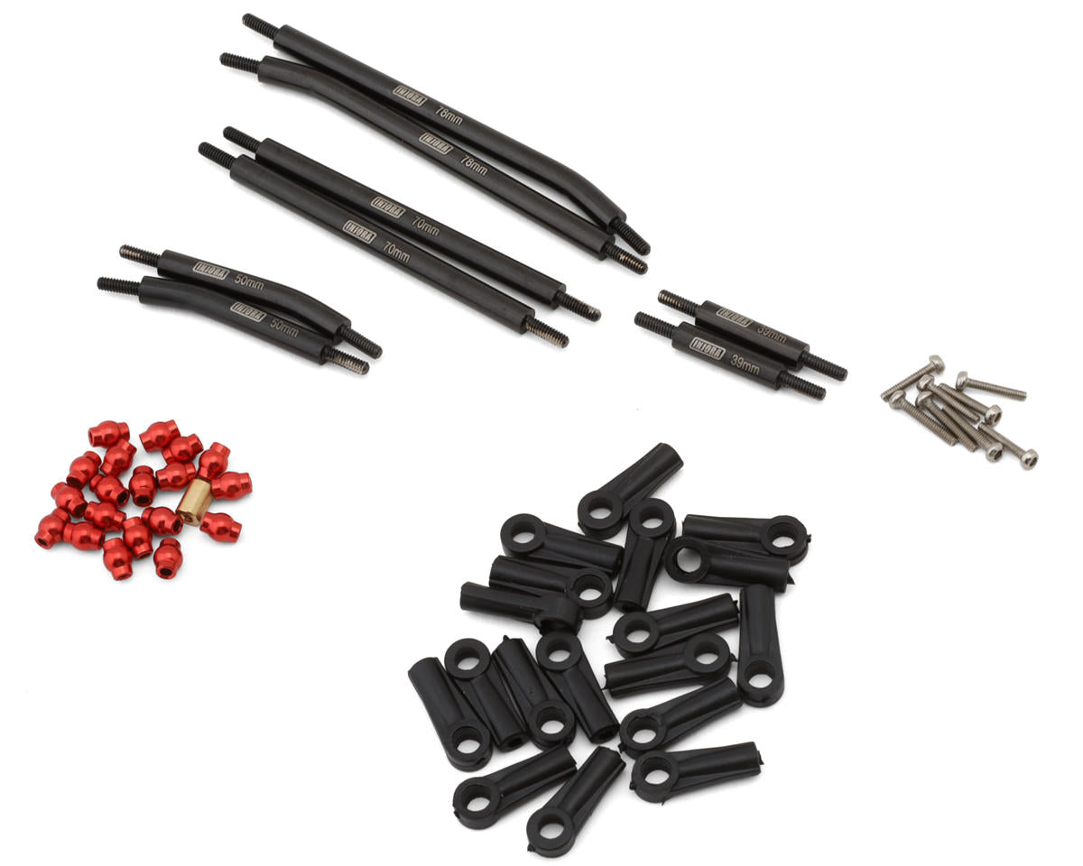Injora Axial SCX24 Steel High Clearance Suspension Links Set (155mm Wheelbase)
