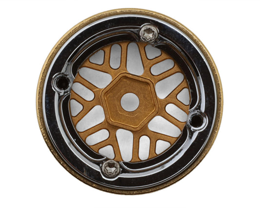 Injora 0.7" D19 ModuWheel Brass & Aluminum Micro Crawler Beadlock Wheels