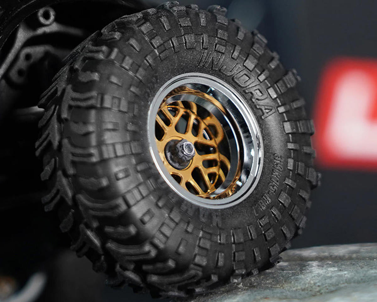Injora 0.7" D19 ModuWheel Brass & Aluminum Micro Crawler Beadlock Wheels
