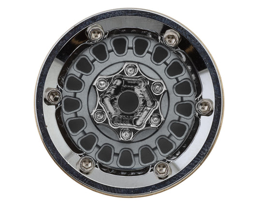 Injora 1.0" ModuWheel Brass & Aluminum Micro Crawler Beadlock Wheels (Grey)