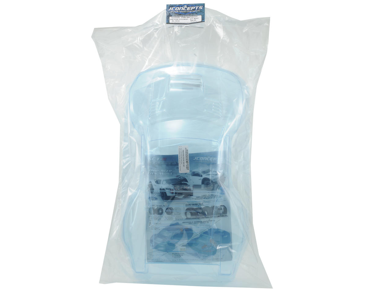 JConcepts Illuzion "Ford Raptor SVT SCT-R" Body (Clear) (One Size Fits Most)