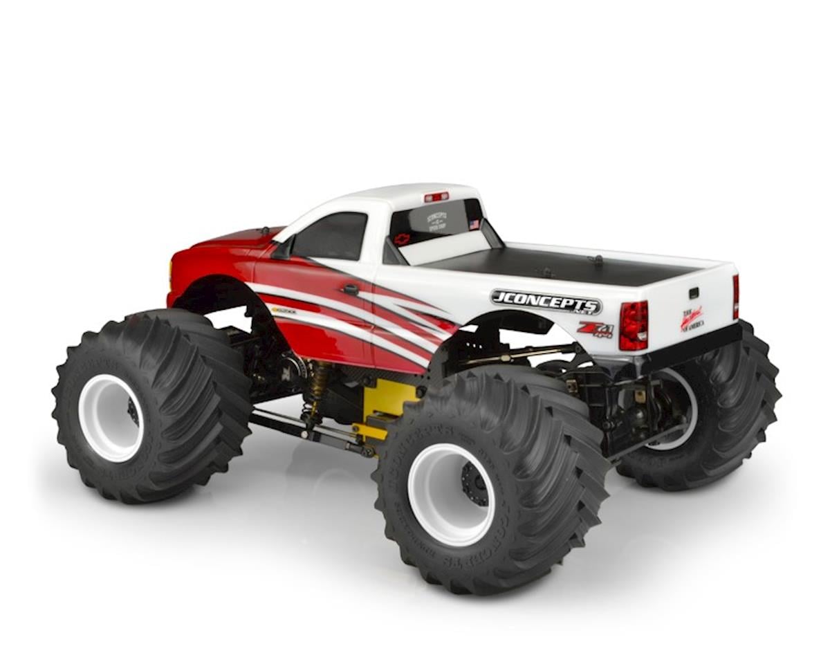 JConcepts 2005 Chevy 1500 MT Single Cab Monster Truck Body (Clear)