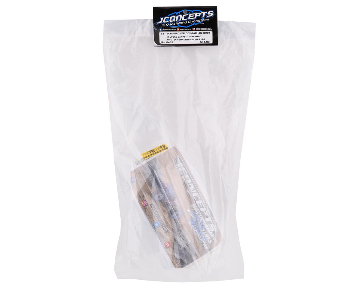 JConcepts Schumacher Cougar LD2 S2 Body w/Carpet Wing (Clear)
