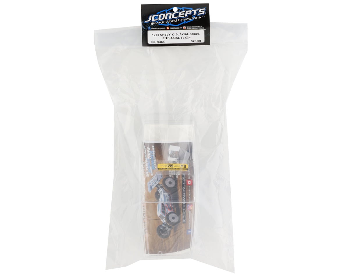 JConcepts Axial SCX24 1978 Chevy K10 Mini Crawler Body (Clear)