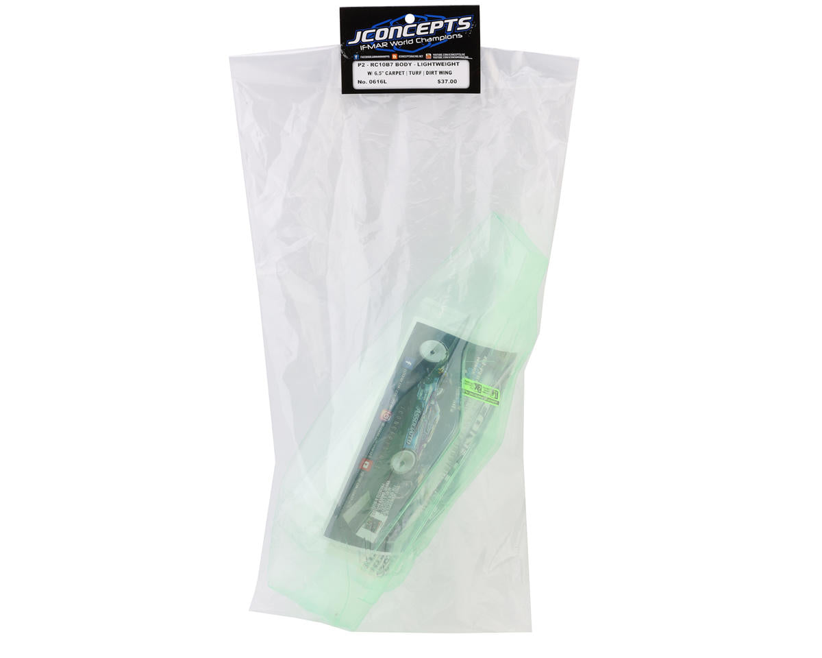 JConcepts Associated RC10B7/B7D "P2" 1/10 Buggy Body w/Turf Wing (Clear)