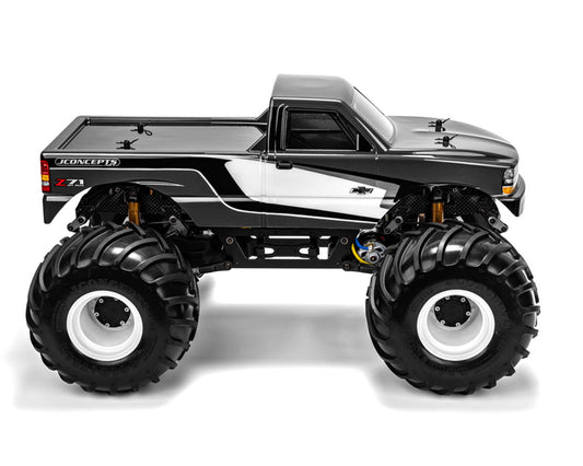 JConcepts 2001 Chevy Silverado 1500 Single Cab 1/10 Monster Truck Body (Clear)