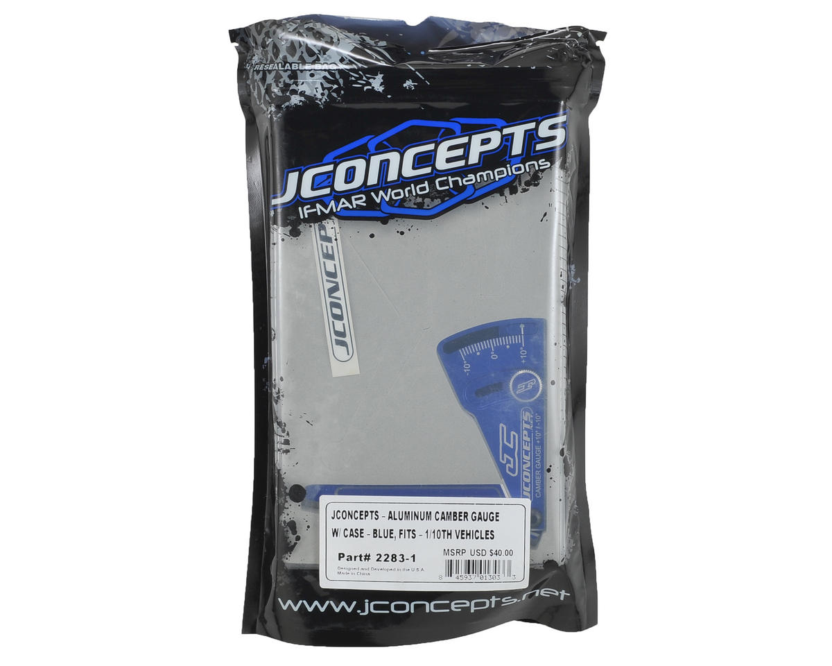 JConcepts Aluminum Camber Gauge (85mm) (Blue)