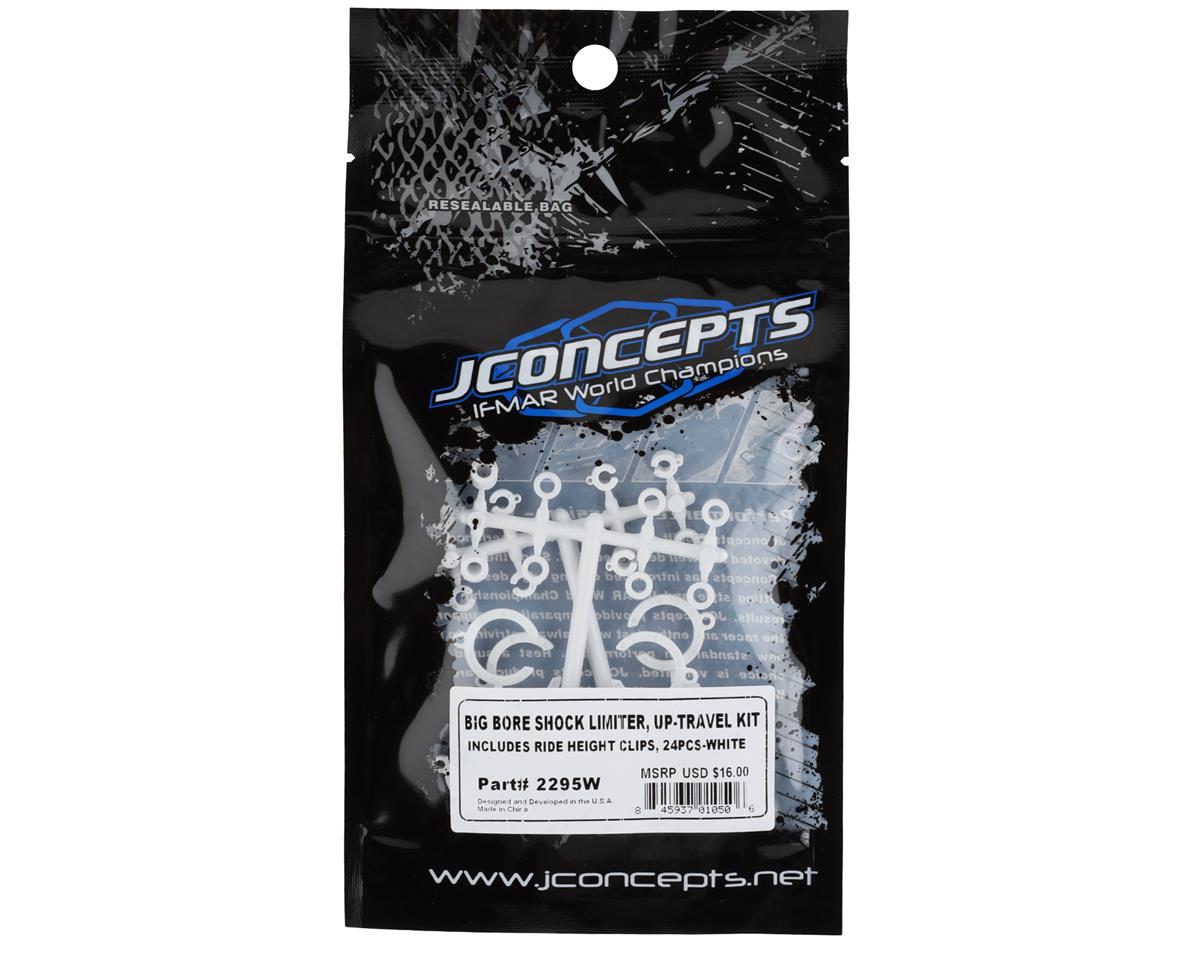 JConcepts Big Bore Shock Limiter Kit for Traxxas 1/10 2WD/4WD (White) (24)