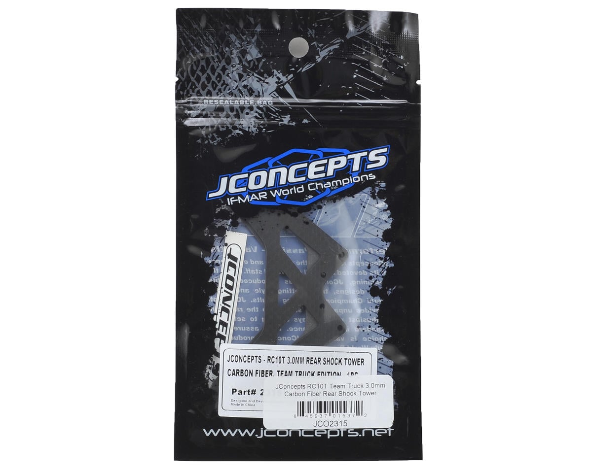 JConcepts RC10T Team Truck 3.0mm Carbon Fiber Rear Shock Tower