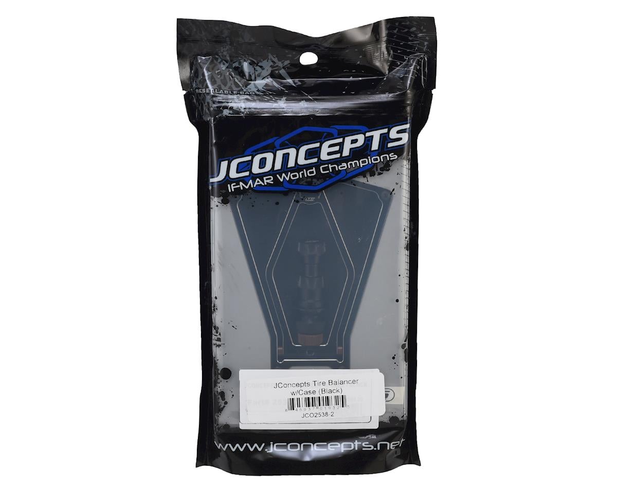 JConcepts 1/10 & 1/8 Aluminum Tire Balancer w/Case (Black)
