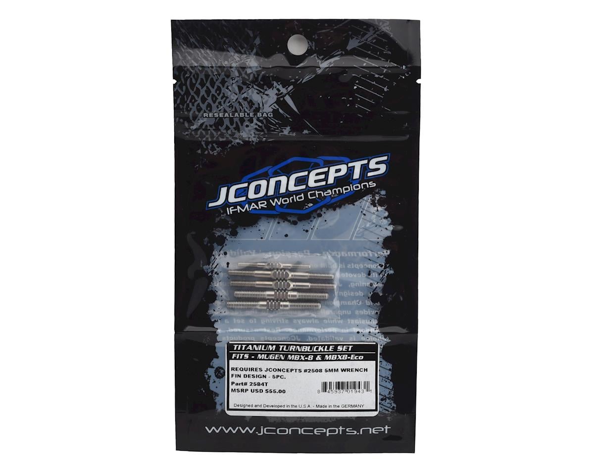 JConcepts Mugen MBX-8 Fin Titanium Turnbuckle Set (5)