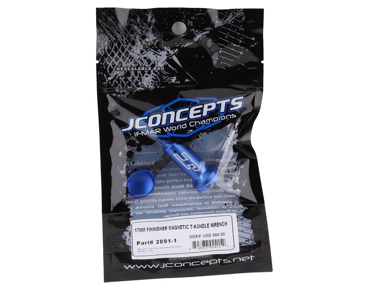 JConcepts 17mm Finnisher Magnetic T-Handle Wrench (Blue)