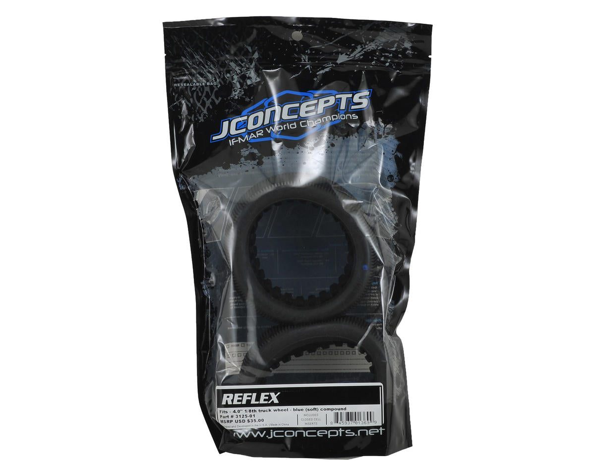 JConcepts Reflex 4.0" 1/8th Truggy Tires (2) (Blue)