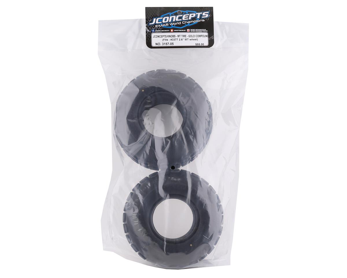JConcepts Knobs 2.6" Monster Truck Tires (2) (Gold)