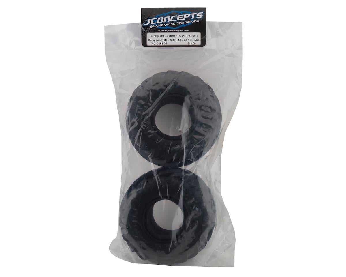 JConcepts 5.6" Renegades Monster Truck Tire w/React Foams (2) (Gold)