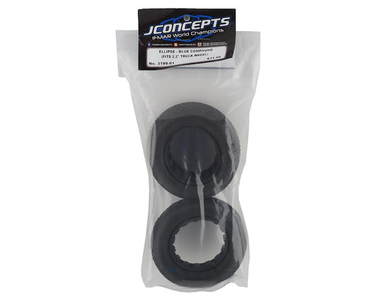 JConcepts Ellipse 2.2" 1/10 Stadium Truck Tires (2) (Blue)