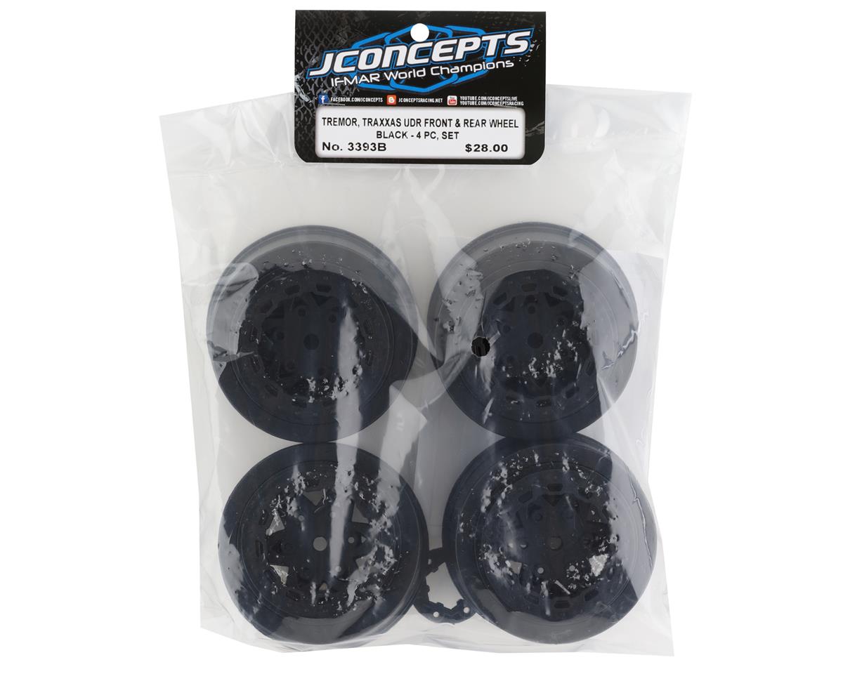 JConcepts 17mm Hex Tremor Wheels for Traxxas UDR (Black) (4)