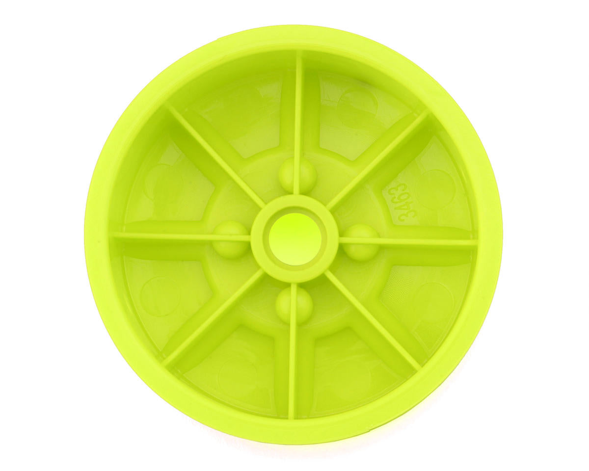 JConcepts RC10 Pioneer 2.2 Bearing Front Wheels (Yellow) (4)
