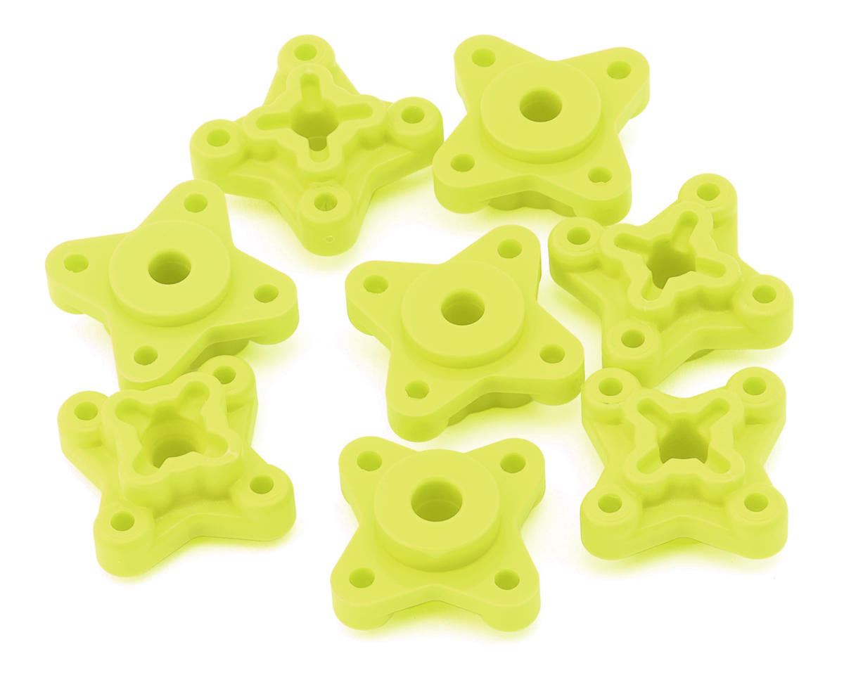 JConcepts RC10 Pioneer 2.2 Rear Wheels w/Adapters (Yellow) (4)
