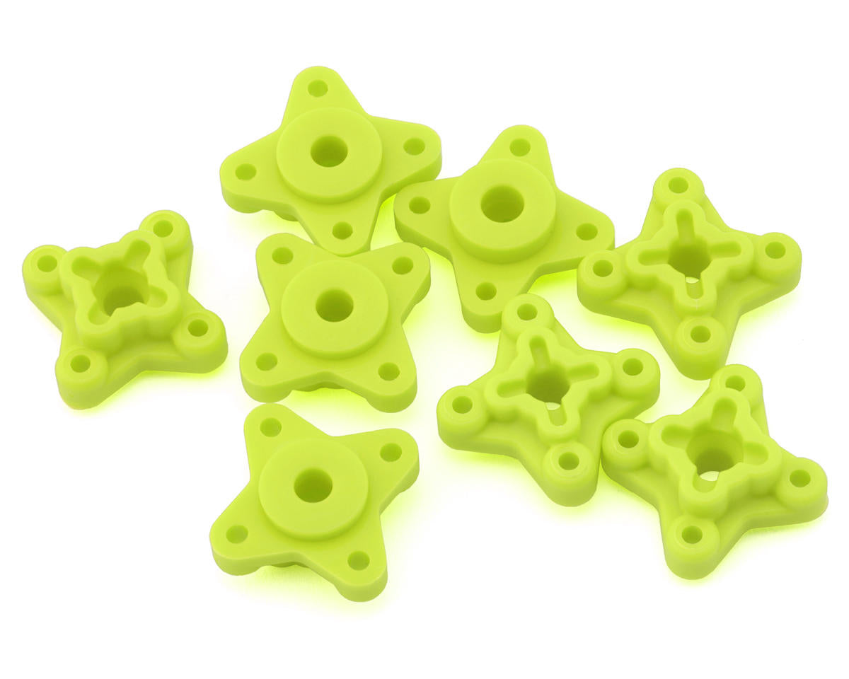 JConcepts RC10T Pioneer 2.2 Rear Wheels w/Adapters (Yellow) (4)