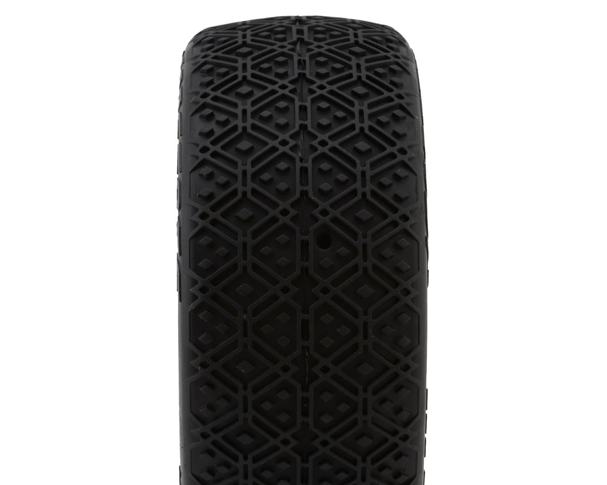 JConcepts Double Bar Pre-Mounted 1/8 Buggy Tires (2) (White) (G2 - Medium)
