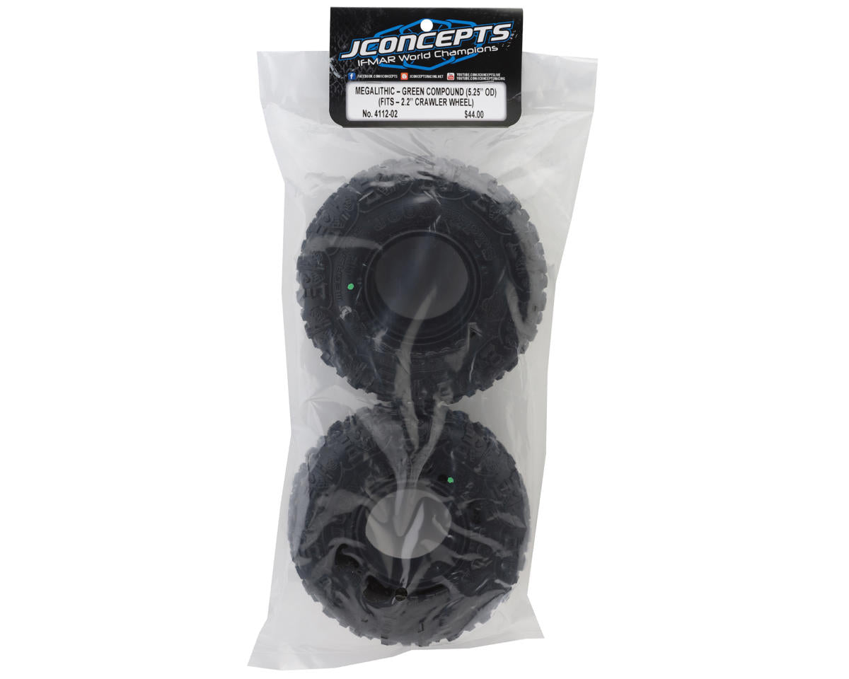 JConcepts Megalithic 2.2" All Terrain Rock Crawler Tires (2) (OD - 5.25”)