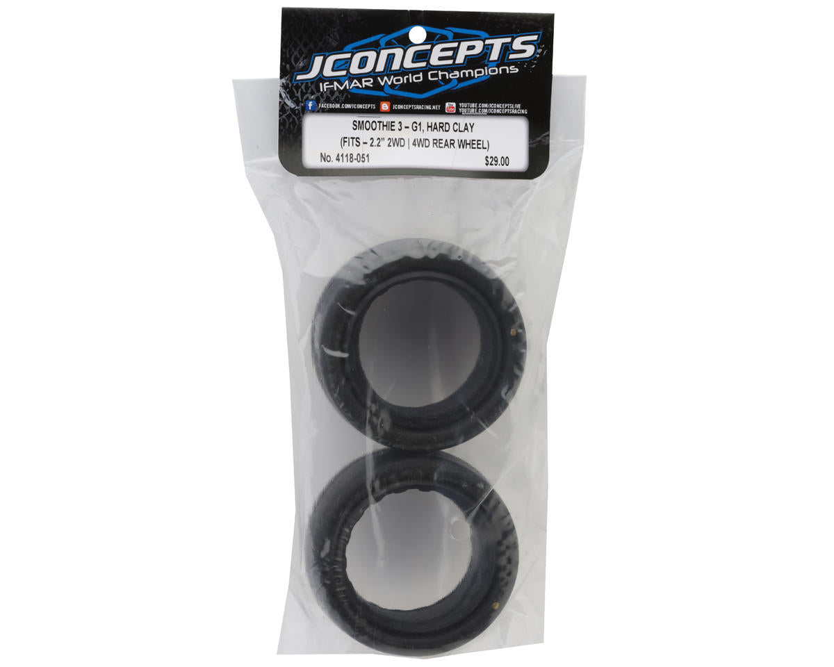 JConcepts Smoothie 3 2.2" Rear Buggy Tires (2) (G1 - Hard)
