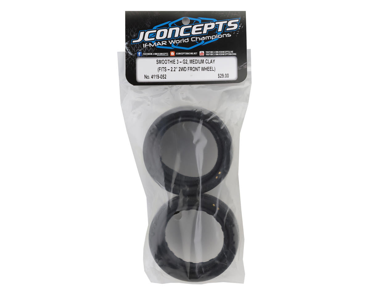 JConcepts Smoothie 3 2.2" 4WD Front Buggy Tires (2) (G2 - Medium)