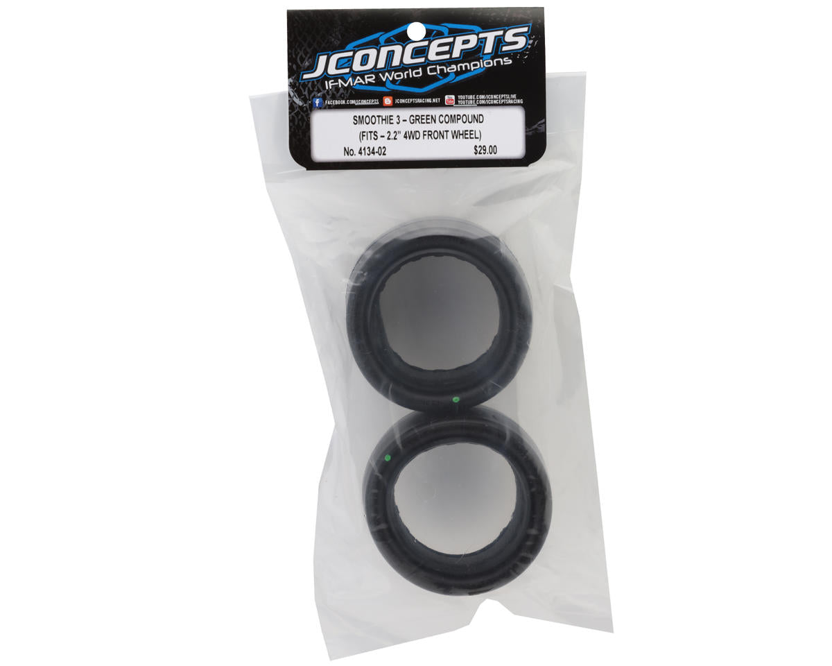 JConcepts Smoothie 3 2.2" 4WD Front Buggy Tires (2) (Green)