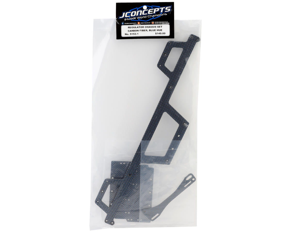 JConcepts Regulator Carbon Fiber Chassis Conversion Set (Blue)