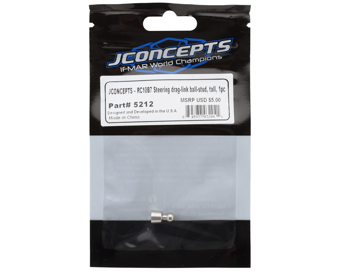 JConcepts Team Associated RC10B7/B7D Steering Drag Link Tall Ballstud