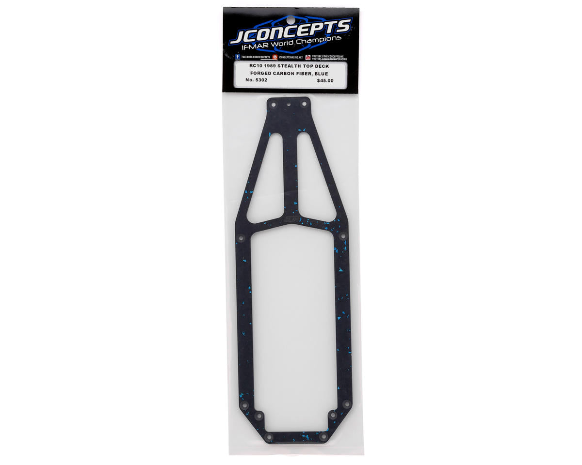 JConcepts RC10 '89 Masami Stealth Forged Carbon Top Deck (Blue)