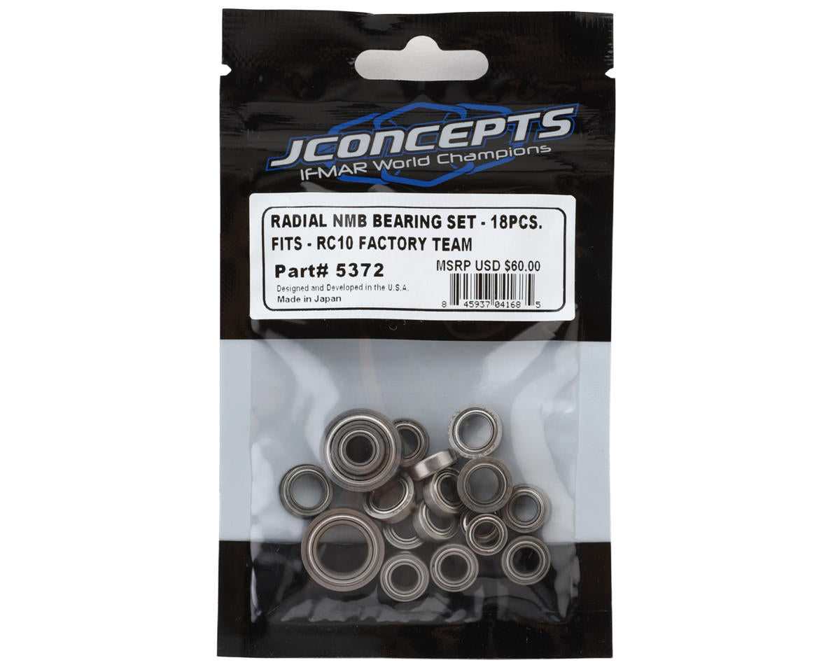 JConcepts Team Associated RC10/RC10T Factory Team Radial NMB Ball Bearing Set