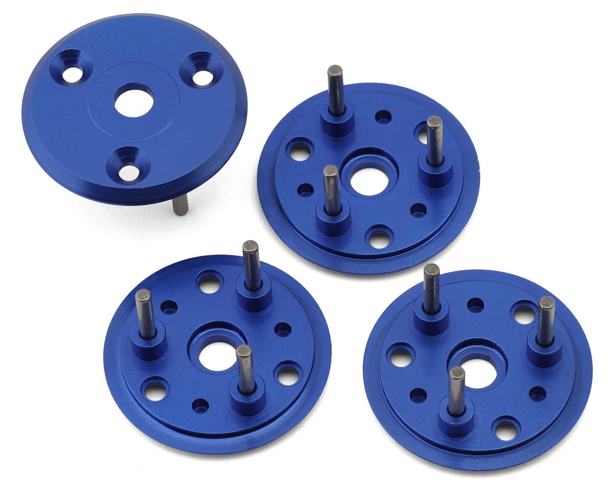 JConcepts Reactor Aluminum Outer Gear Differential Housings (B) (4) (Blue)