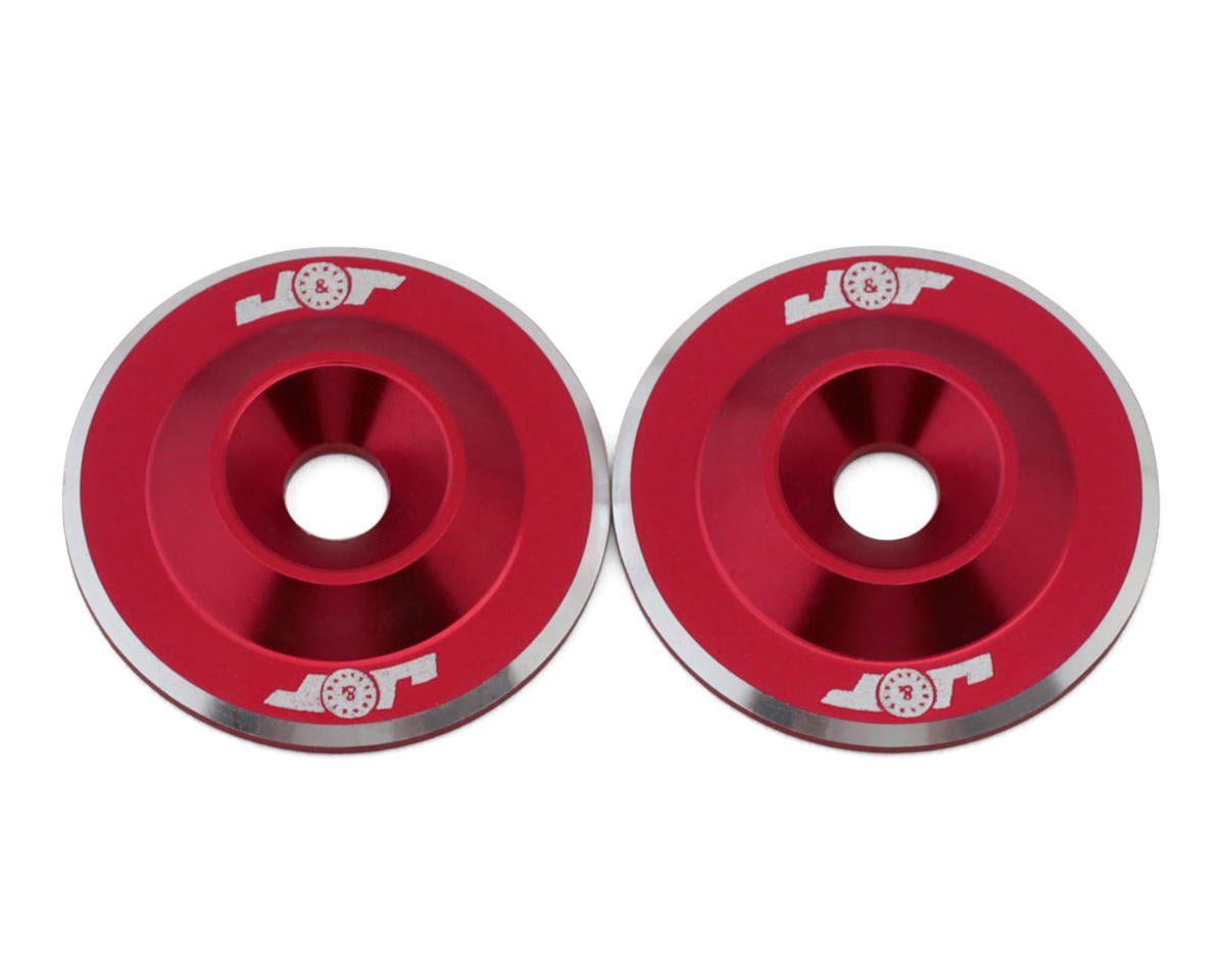 J&T Bearing Co. 3mm Lightweight 1/10 Scale Wing Button (Pink) (2)