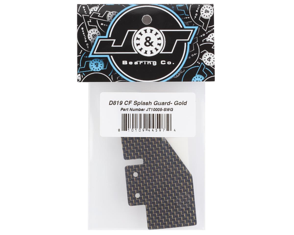 J&T Bearing Co. D819 "Silk Weave" Carbon Fiber Splash Guard (Gold)