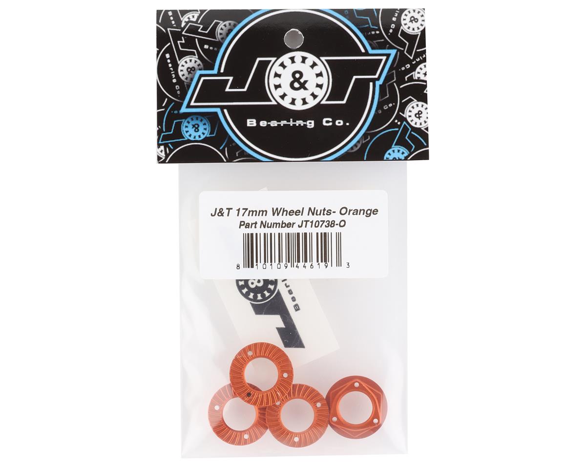 J&T Bearing Co. 17mm Wheel Nuts (Orange) (4)