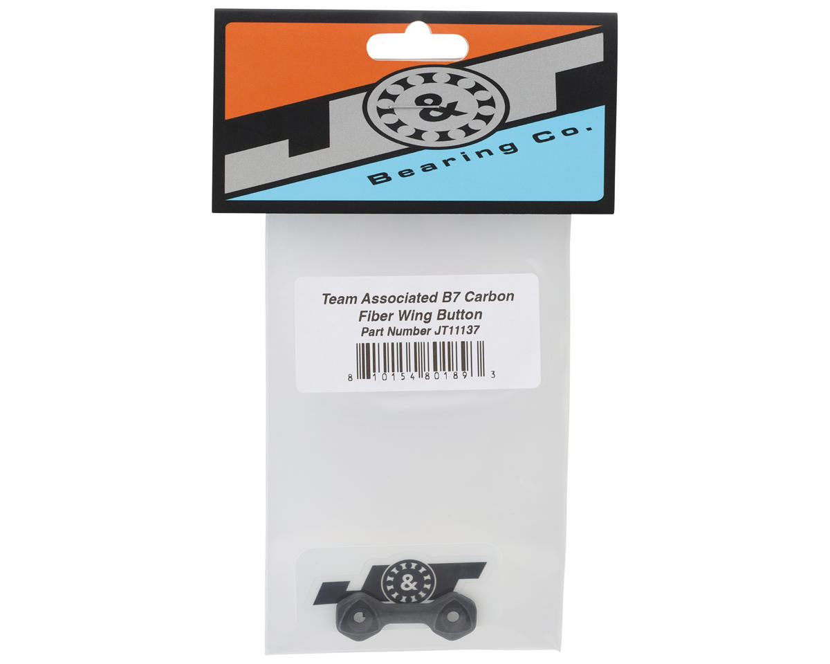 J&T Bearing Co. Team Associated B7 Carbon Fiber Wing Button