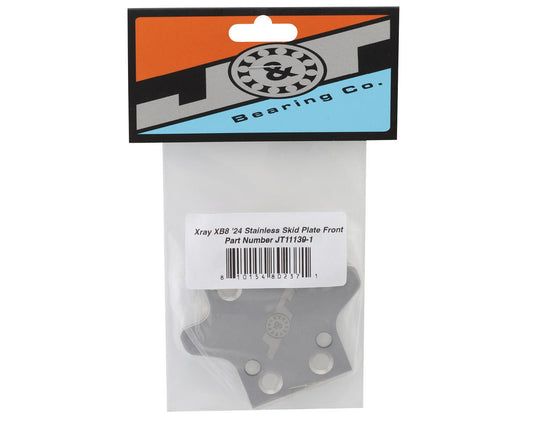 J&T Bearing Co. Xray XB8 '24/25 Stainless Front Skid Plate