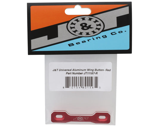 J&T Bearing Co. J&T Universal One Piece 1/8 Aluminum Wing Button (Red)