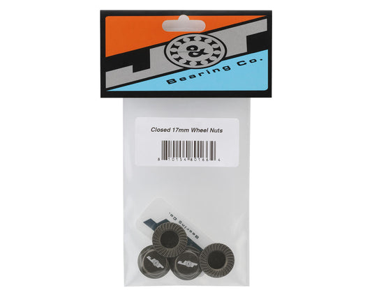 J&T Bearing Co. Aluminum 17mm Serrated Wheel Nuts (Grey) (4)