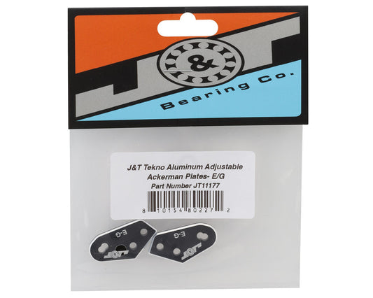 J&T Bearing Co. Tekno Aluminum Adjustable Ackerman Plates (E-G)