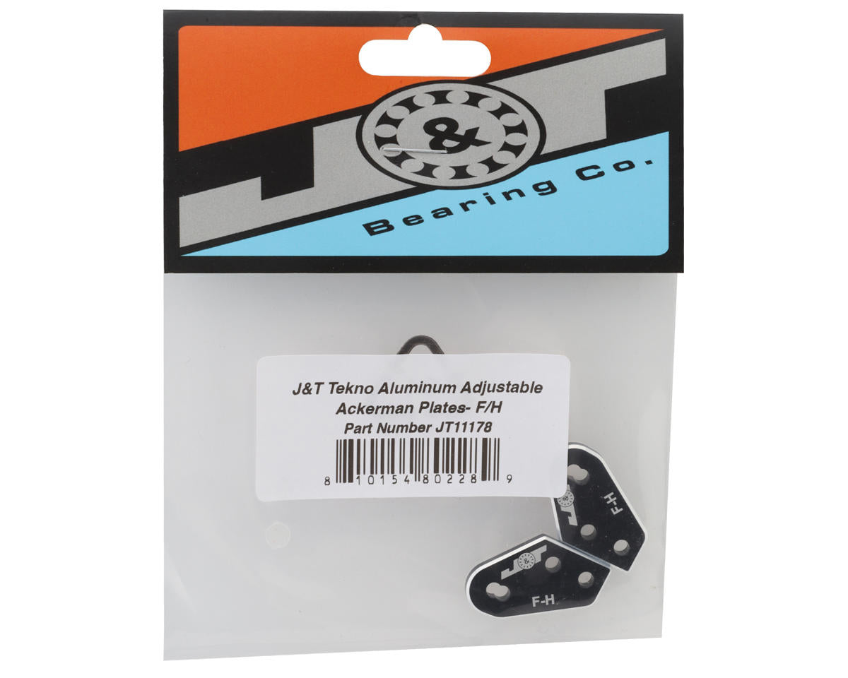 J&T Bearing Co. Tekno Aluminum Adjustable Ackerman Plates (F-H)