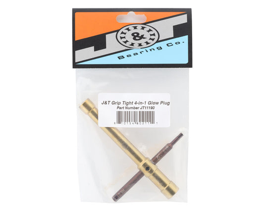 J&T Bearing Co. J&T Grip Tight 4-in-1 Glow Plug Wrench