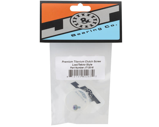 J&T Bearing Co. Premium Titanium Clutch Screw (Oil Slick) (Losi/Tekno Style)
