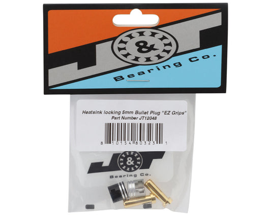 J&T Bearing Co. Heatsink locking 5mm Bullet Plug "EZ Grips" (2)