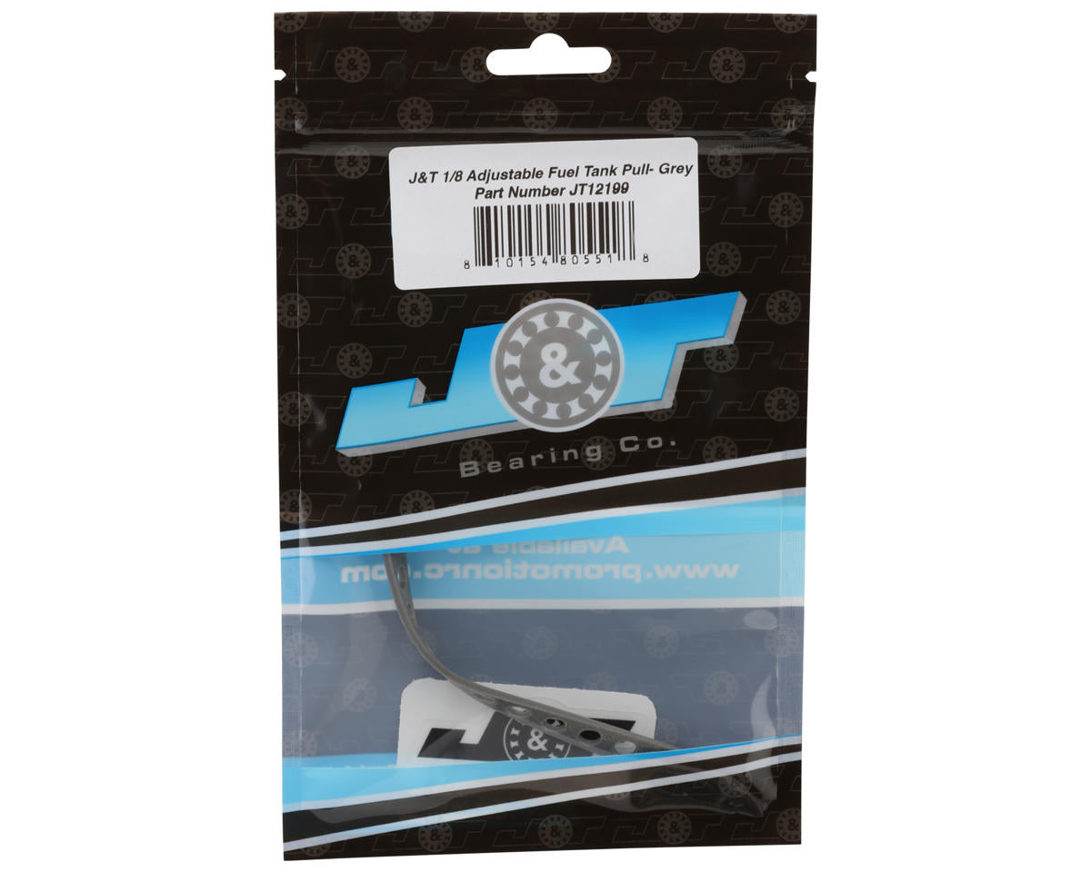 J&T Bearing Co. 3D Printed 1/8 Adjustable Fuel Tank Pull (Grey)