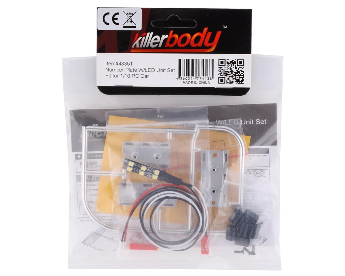 Killerbody 1/10 Touring Car License Plate Kit w/LED